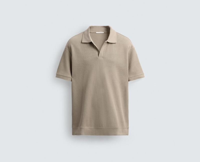 Zara Slim Fit Cotton Polo Shirt